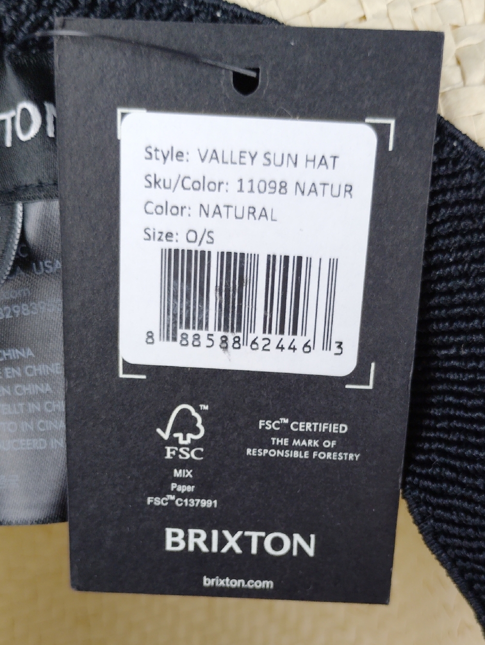 Brixton Women’s Straw Sun Hat. - Picture 8 of 12